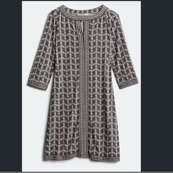 WISP Marnie Knit Dress in 2P Petite Black & White - Picture 1 of 3